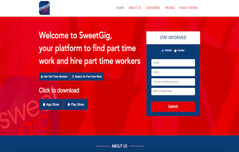 SweetGig screenshot 1
